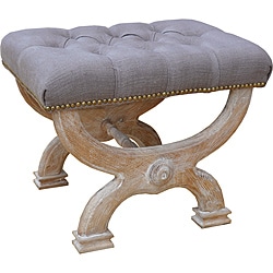 Cleopatra Solid White Oak Bench