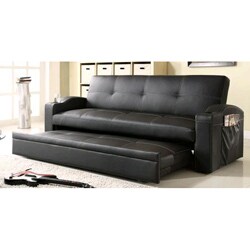 Bento 'Click Clank' Vinyl Trundle Sofa