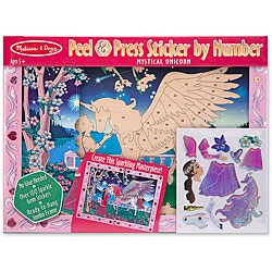 Melissa & Doug Mystical Unicorn Peel & Press Sticker by Number