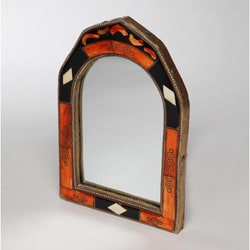 Hand-Carved Bone Mirror (Morocco)