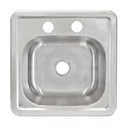 LessCare LT62 Top Mount Single Bowl 304 Stainless Steel Sink 20 Gauge