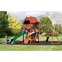 Backyard Discovery Highlander All Cedar Swing Set