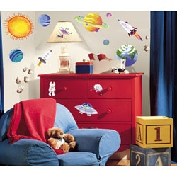 RoomMates Outer Space Peel-and-stick Vinyl Wall Decals (Set of 35)