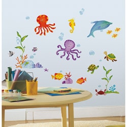 RoomMates Adventures Under the Sea Peel and Stick Wall Decals