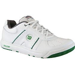 Wilson Mens Pro Staff Classic II White/Green/Gray Tennis Shoes
