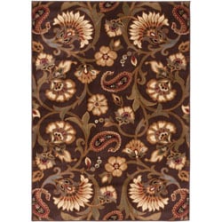 Elegance Collection Brown Area Rug (7'6' x 9'10)
