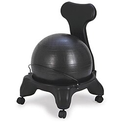 Sivan Black Plastic Wheeled Health and Fitness Balance Fit Chair