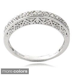 DB Designs Sterling Silver 1/6ct TDW Diamond Eternity Ring