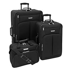 American Trunk & Case Jackson Black 3-piece Luggage Set
