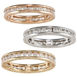 14k Gold 7/8ct TDW Diamond Eternity Band (H-I, SI1-SI2)
