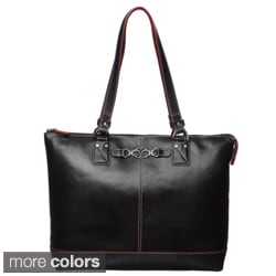 Johnston & Murphy Women's Leather Zip Tote Handbag
