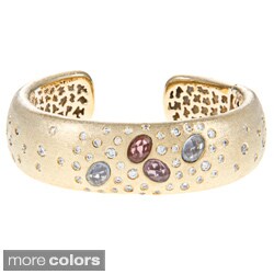 Rivka Friedman Burnished Gemstone Cuff Bracelet