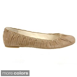 Calvin Klein Women's 'Roma' Kid Leather Flat Shoes