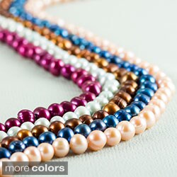 Glitzy Rocks Colored Freshwater Pearl Necklace (8-9 mm)