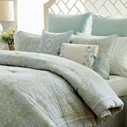 Laura Ashley Lillian Quilted Cotton 3-piece Comforter Set