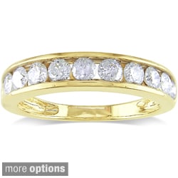 Miadora 14k Gold 1ct TDW Diamond Anniversary Ring (G-H, I1-I2)