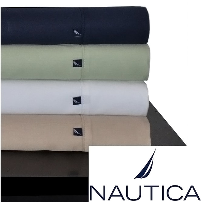 Nautica 100-percent Cotton 300 Thread Count Sheet Set and Pillowcase Separates
