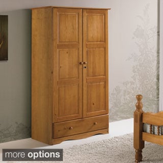 Deals Palace Imports Petite Solid Wood Armoire