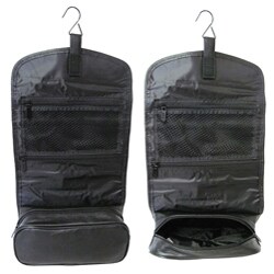 Amerileather Black All-leather Travel Kit
