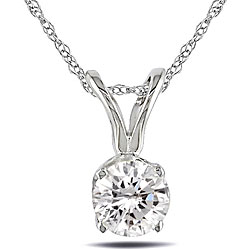 Miadora 14-kt. Gold 1/3-ct (H-I-/ I1-I2) Diamond Solitaire Pendant