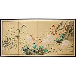 Geese in the Water Silk Screen (China)