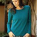 Women's Alpaca Wool 'Teal Charm' Sweater (Peru)