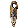 Sese Wood 'Harvest Chief' African Mask (Ghana)