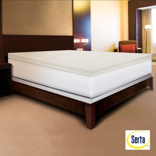 Serta Rejuvenator Dual-layer 4-inch Memory Foam Mattress Topper