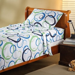 Expressions Microfiber Circle TwinXL Sheet Set