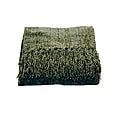 Susan Luxury Basil Chenille Throw with Fringe