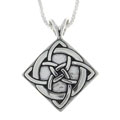 CGC Sterling Silver Celtic Vision Knot Necklace