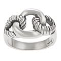 Tressa Sterling Silver Rope Link Ring