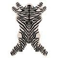 Hand-tufted Zebra-cut Wool Rug (4' x 6')