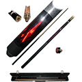 Ruby Red Designer Pool Stick