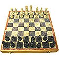 Carved Soapstone 10-inch Chess Set (India)