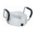 Medline Raised Toilet Seat with Lock and Arms