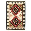 Hand-woven Sancho Flat Wool Rug (5' x 8')
