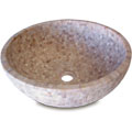 Fontaine Mosaic Travertine Cubes Bathroom Vessel Sink
