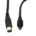 1394 FireWire 4-pin to 6-pin DV 6-foot Cable
