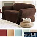 Sure Fit Smooth Suede Washable Sofa Slipcover