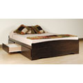 Everett Espresso Queen Platform Storage Bed