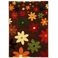 Fine-spun Daises Brown/ Multi Area Rug (4' x 5'7)