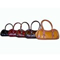 Rina Rich Peanut Satchel Bag