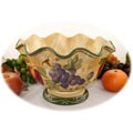 Tuscan Collection Hand-painted Fruit Bowl