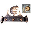 Kokopelli Serenade Iron Coat Rack (Mexico)