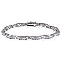 Simon Frank 14k White Gold Overlay CZ Diamoness Bracelet