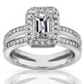 14k Gold 1 1/3ct TDW Emerald Cut Diamond Ring