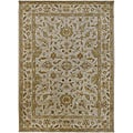 Hand-tufted Camelot Ivory Floral Border Wool Rug (10' x 14')