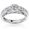 14k Gold 3/4ct TDW Brilliant Diamond Ring with Satin and Velvet Gift Box (H-I, I1-I2)