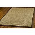 Hand-woven Casual Natural/ Brown Seagrass Rug (3' x 5')